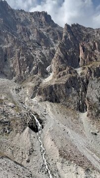 Breathtaking scenery of the valley at Ala Archa National park in Kyrgyzstan