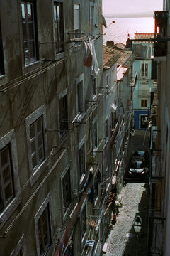 Laundry Alley Above Lisbon Waterfront