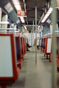 Nearly Empty Metro Carriage