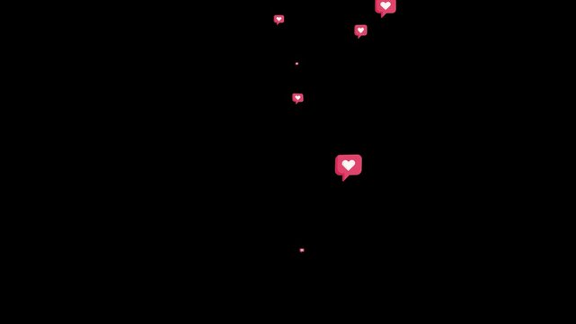 Instra Love Emoji with a White Heart Boxed Inside Floating Foam on a Black Background