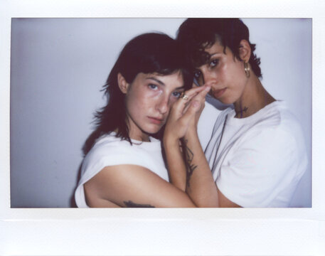 UGC Polaroid of Two women close together