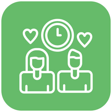 Speed Dating Vector Design Icon Style