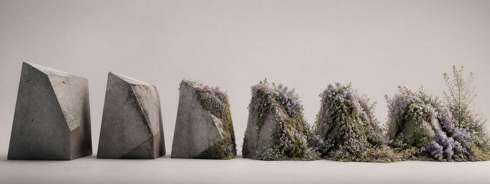 Nature Reclaims Broken Spaces &mdash; A spacious commercial concept for humanitarian storytelling
