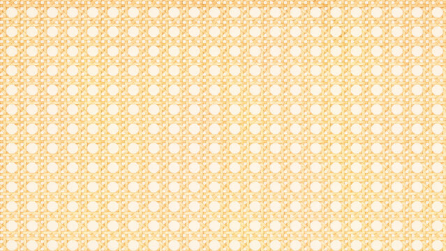Honey cane mesh pattern woven natural rattan texture