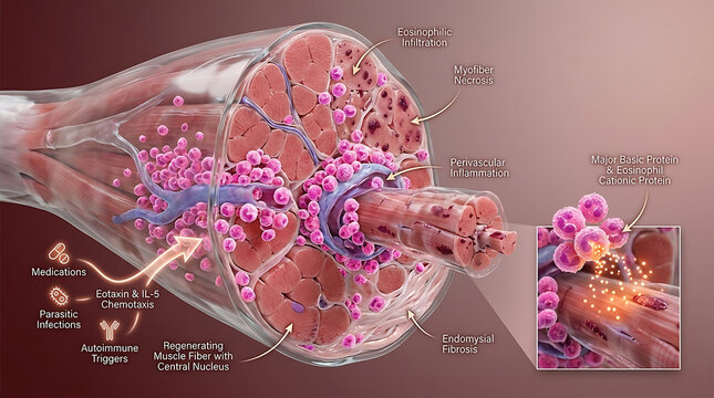 Transparent Allergic Myositis with Eosinophilic Infiltration and Myofiber Necrosis