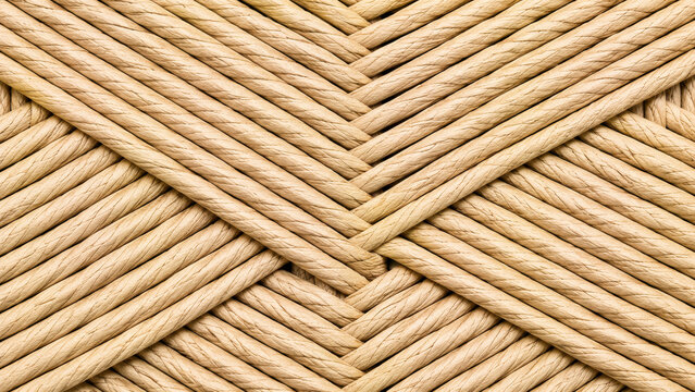 Natural rattan weave texture diagonal woven wicker pattern