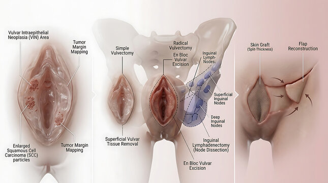 Transparent Vulvectomy with Radical Excision and Lymphadenectomy
