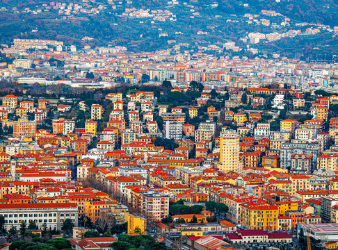 La Spezia, Italy skyline on the harbor at dusk 146