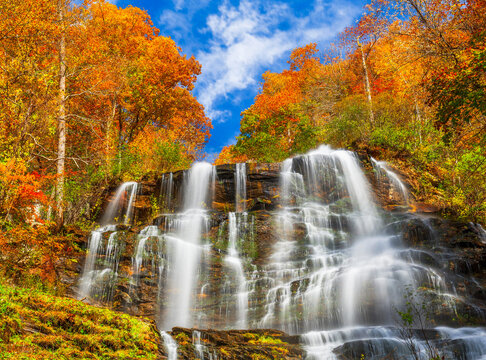 Amicalola Falls, Georgia, USA in autumn season 129