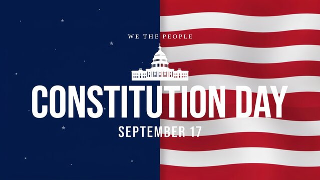 US Constitution Day, USA patriotic greeting card