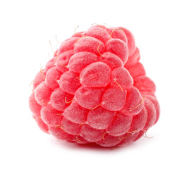One fresh ripe raspberry isolated on white © New Africa