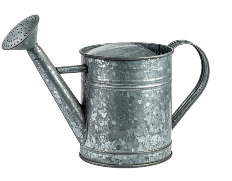 Old Galvanized Zinc Watering Can Transparent PNG