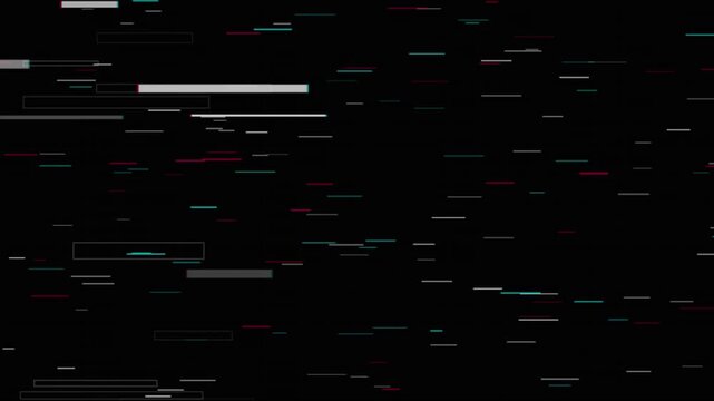 Abstract Digital Glitch Blocks with RGB Chromatic Aberration Noise Motion Loop