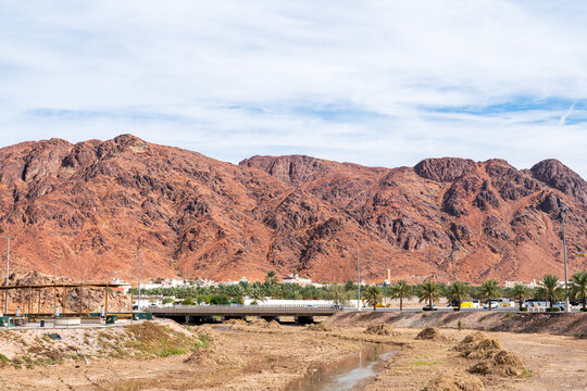 Mount Uhud historical sacred mountain in Medina Saudi Arabia