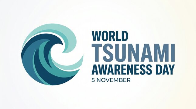 World tsunami awareness day logo design