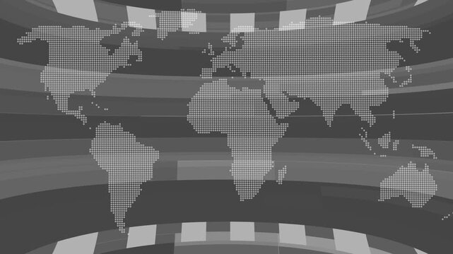 World global news background with planet Earth  icon. international news background animation. Digital world news background animation, 3d rotate earth technology news animate. Breaking News Template