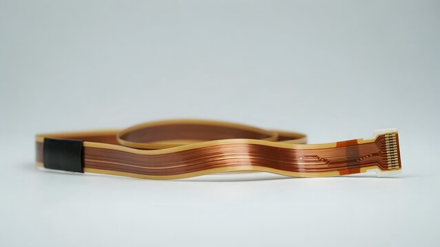 Flexible Circuit Board with Gold-Plated Connections for Electronics