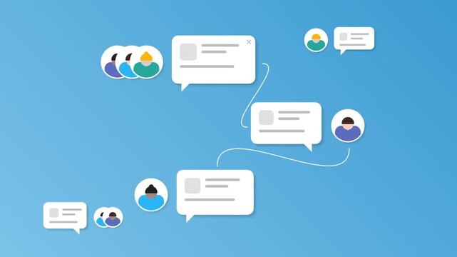 Global Social Network Connections with Interlinked People Avatars and Data Lines