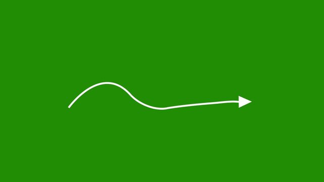A single white arrow pointing upwards on a solid green background
