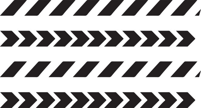 Seamless black and white diagonal arrow stripe pattern vector background for modern design.