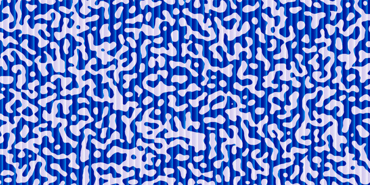 Abstract blue organic seamless pattern fractal glossy blue art organic