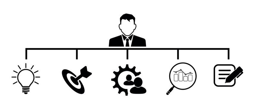cio icons on white background