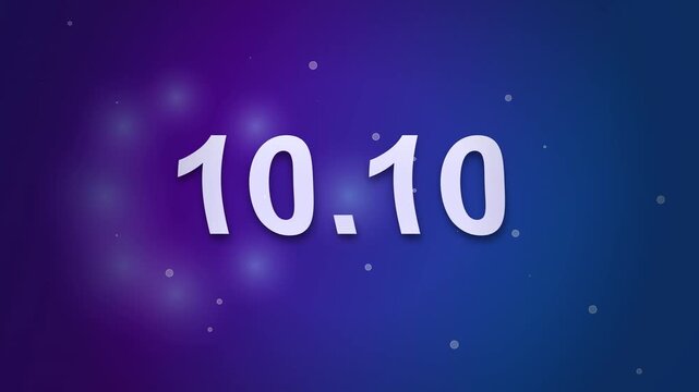 Fluid Liquid Typography with Particles on Gradient Background