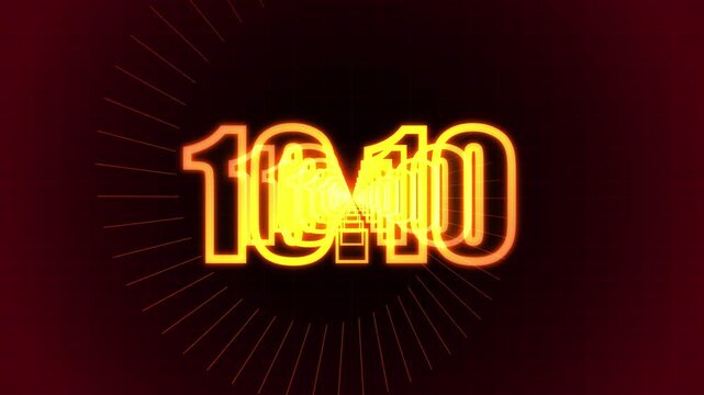 Infinite Perspective Glow Countdown Animation