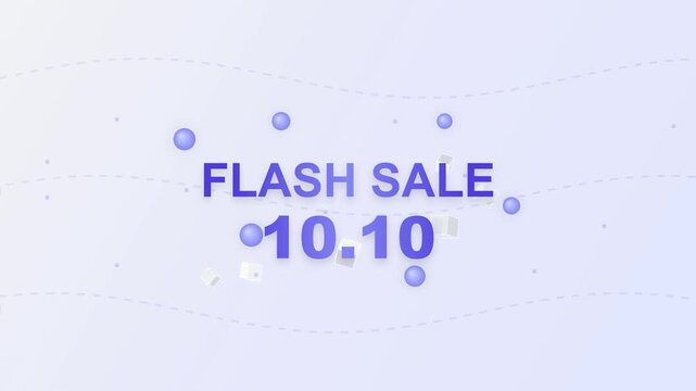 Flash Sale . Minimalist Floating 3D Geometric Background