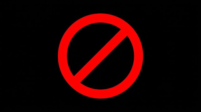 Red prohibition sign indicating no access for unauthorised persons.