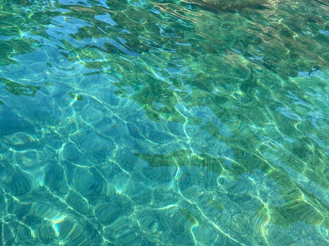 Clear sea water turquoise beautiful aqua background