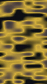 Abstract liquid gold fluid shapes on black background vector background.