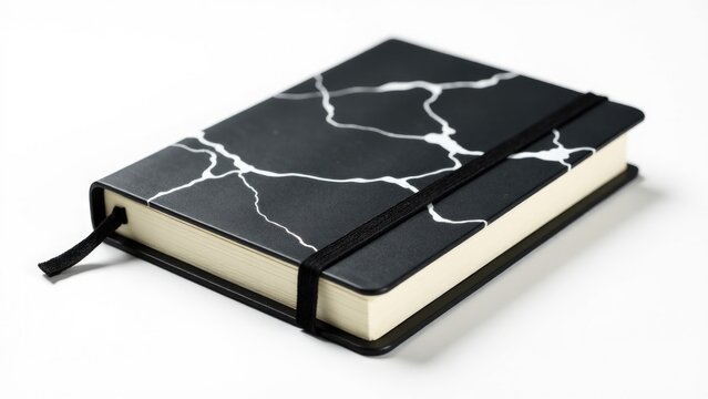 A classic old book with a black cover, perfect for literary or vintage-themed uses
