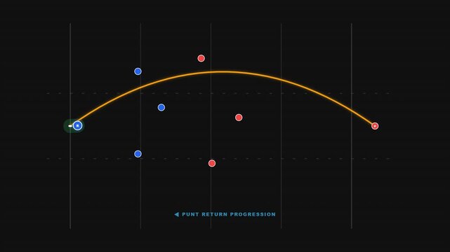 Abstract data visualization showing a parabolic curve with scattered data points on a dark background.