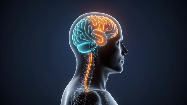 Cerebrospinal Fluid Circulation in Human Head and Spine for Medical Education