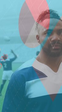 Animation of statistics over rugby players