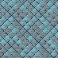 Light blue glazed scale tiles pattern background © Monad Nomad