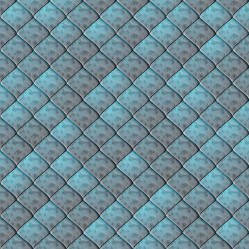 Light blue glazed scale tiles pattern background