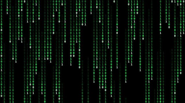 Abstract binary background - matrix loop