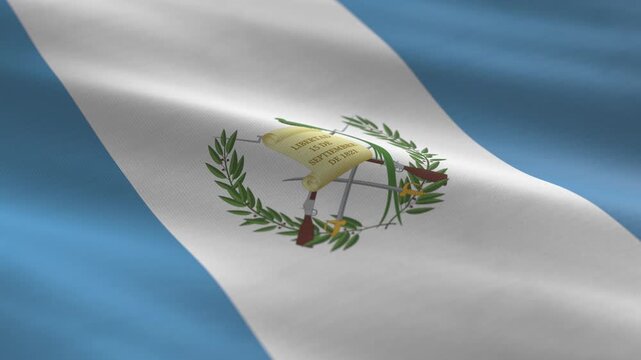Guatemala - waving flag loop