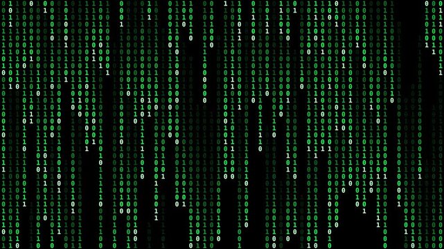 Abstract binary background - matrix loop