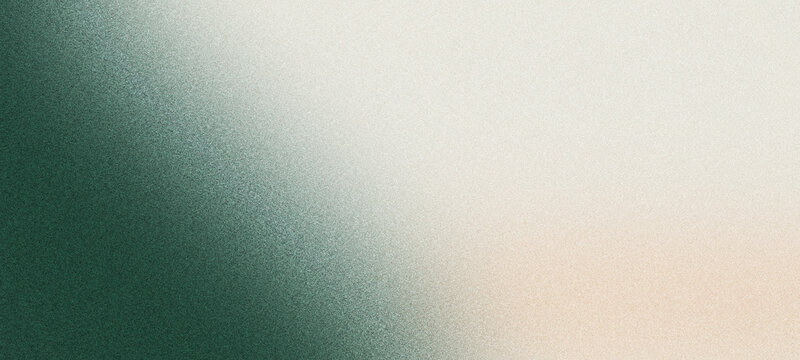 Abstract grainy gradient background blending green and beige colors
