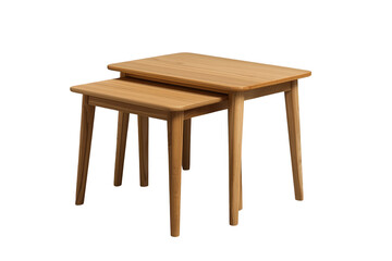 Fototapeta premium Pair of simple nesting wooden side tables