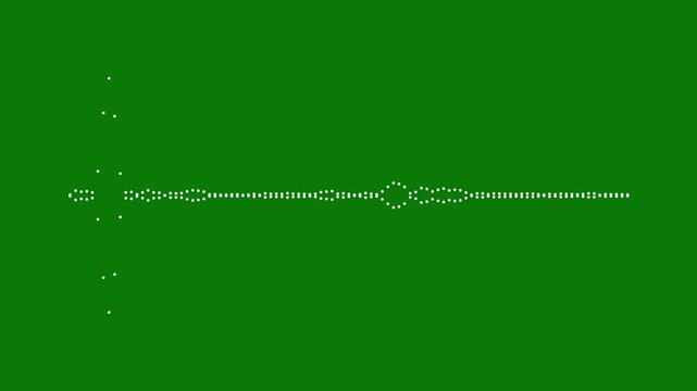 Podcast audio waveform with microphone icon animation on transparent background, audio equalizer visualization with alpha channel, dynamic white sound wave spectrum effect 4k