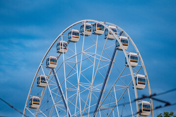 ferris wheel on a blue sky  © Boriss