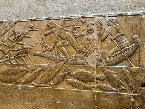 Mastaba of Kagemni, one of the noble tombs at Saqqara.