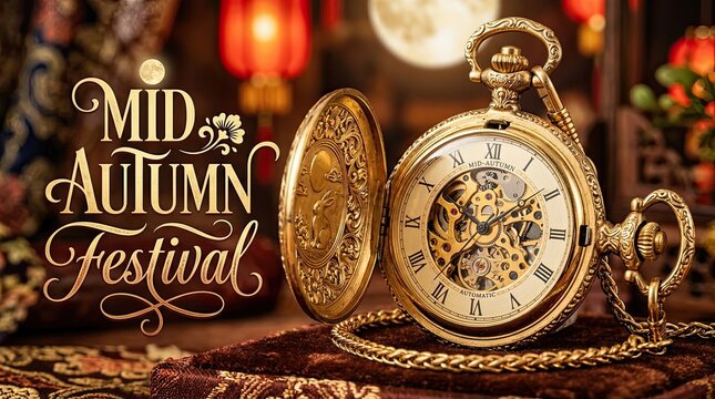 Celebrating the mid autumn festival a radiant display of mooncakes lanterns and the joy of family reunions under the harvest moon's glow
