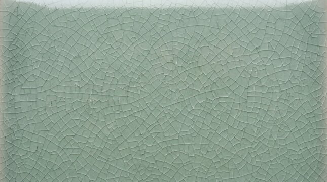 Celadon Green Crackle Glaze Ceramic Tile Texture Background