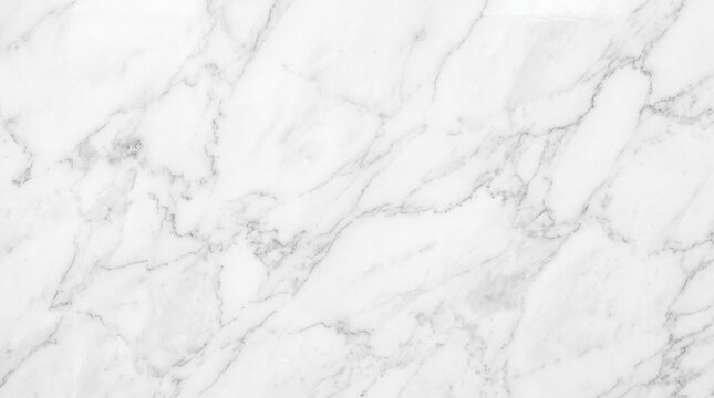 White Marble Texture Background with Grey Veins