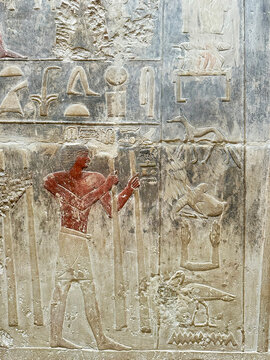 Mastaba of Kagemni, one of the noble tombs at Saqqara.